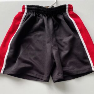 PE Boys Black/red Falcon sports shorts