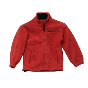 Red infant zip up fleece